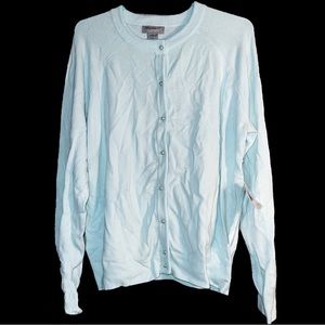 OOH SO SOFT! NEW WITH TAGS Pretty Light Aqua color very soft summer swea…